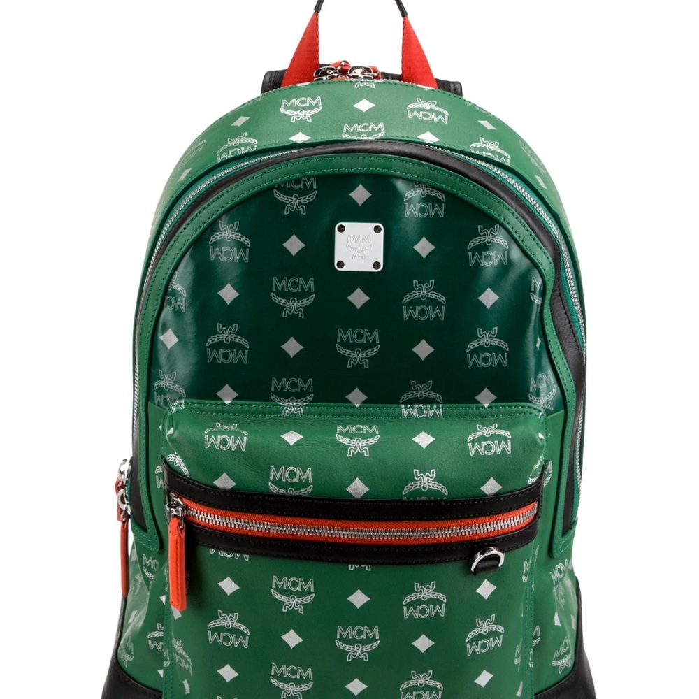 MCM Resnick Reflective Logo Print Backpack